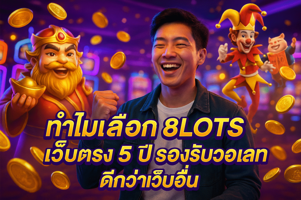 ทำไมเลือก 8LOTS เว็บตรง 5 ปี รองรับวอเลท ดีกว่าเว็บอื่น