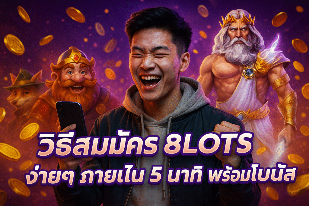 วิธีสมัคร 8LOTS ง่ายๆ ภายใน 5 นาที พร้อมโบนัส