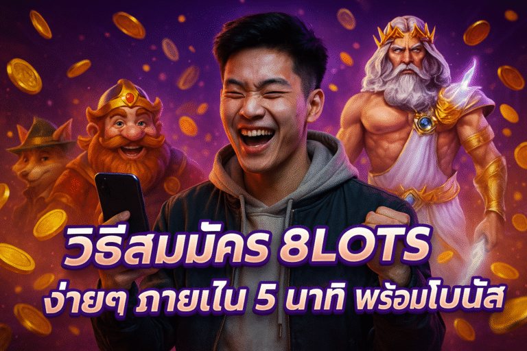 วิธีสมัคร 8LOTS ง่ายๆ ภายใน 5 นาที พร้อมโบนัส
