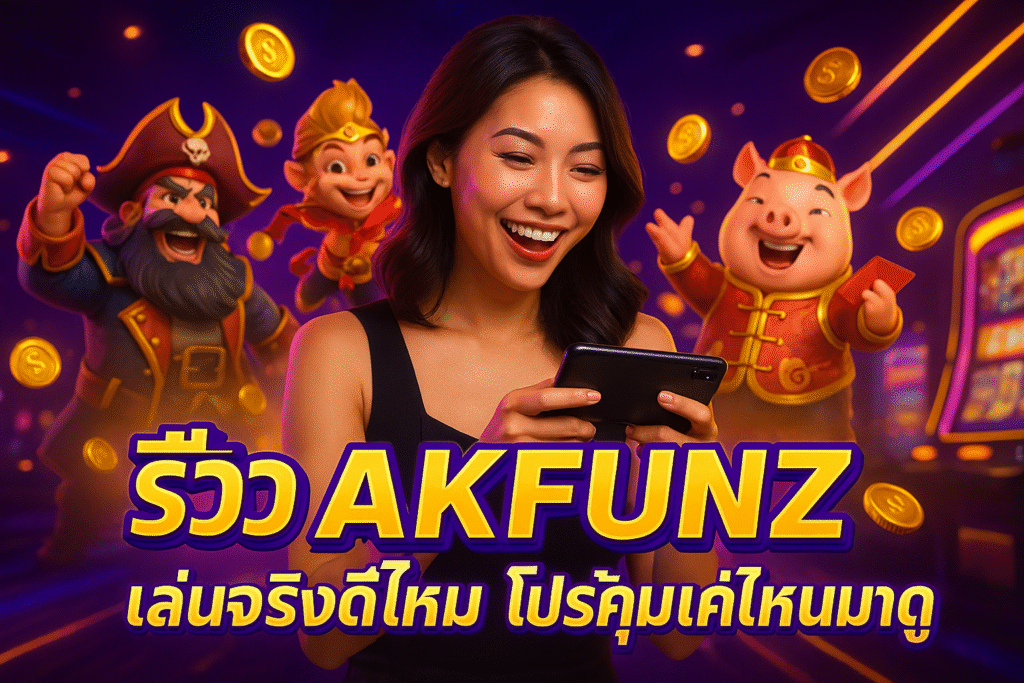 รีวิว AKFUNZ เล่นจริงดีไหม โปรคุ้มแค่ไหนมาดู